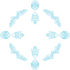 Beautiful flower art and mandala vector design