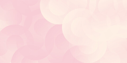 Circle effect background pastel colorful  pink and yellow gradations modern simple abstract design
