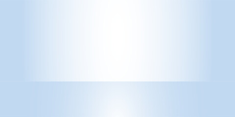 Fototapeta premium Modern blue studio room limbo light background. Abstract 3d backdrop for product presentation simple modern abstract art