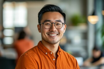 Fototapeta premium portrait of a man office background