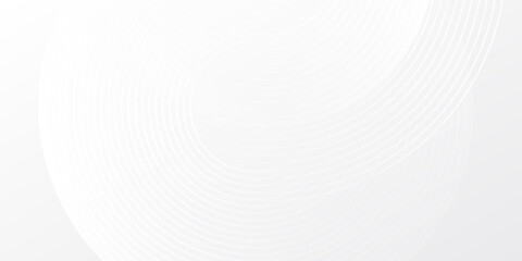 Abstract white glowing geometric lines on gray background. Modern shiny blue circle lines illustration abstract modern