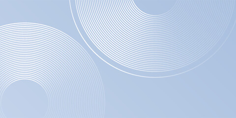Modern blue background with circle elements. Digital technology simple abstract art