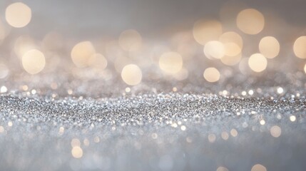 abstract glitter silver and gild lights background. de-focused
