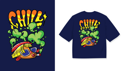 Chill and Relaxed Graphic Tee Artwork Minimalist Calm T-Shirt Design Trendy Casual Wear Illustration for T-Shirts Soft Aesthetic T-Shirt Design with Cozy Vibes