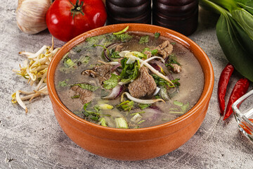 Vietnamese cuisine - Pho Bo soup with beef