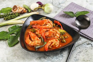 Thai Panang curry witn prawn