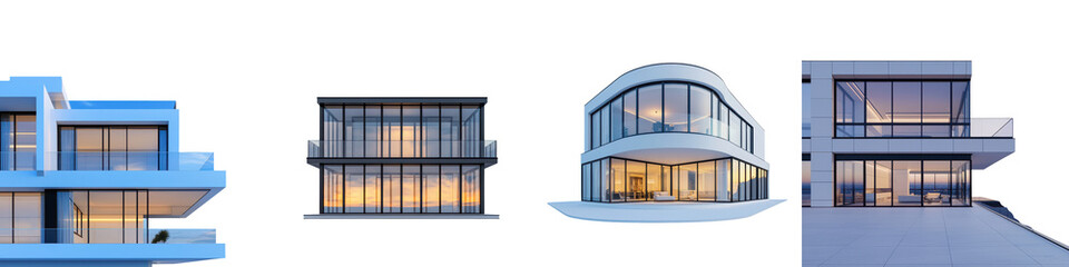 Fototapeta premium Stunning modern architecture showcasing a captivating urban skyline with sleek geometric glass facades and minimalist design elements This architectural masterpiece exudes a sense of elegance