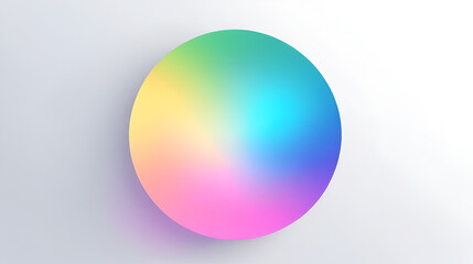 Blur Gradient Circle transparent PNG ball gradient. Abstract pastel neon holographic blurred grainy circle gradient on white background texture. Blurred round shapes.