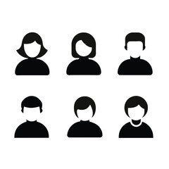 set of person icon