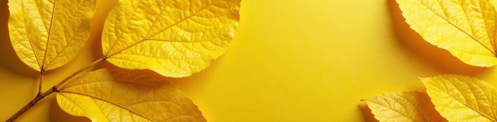 Obraz premium Yellow leaf with gold foil texture, metallic, gold foil, leaf