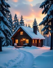 Fototapeta premium Winter's Embrace