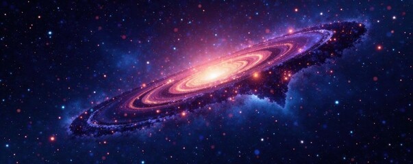 Obraz premium Celestial showcase with twinkling stars against inky blackness , universe, astronomy, cosmos