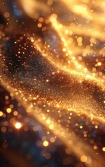 Obraz premium Golden Gradient Background with Sparkling Glitter and Elegant Luxurious Feel