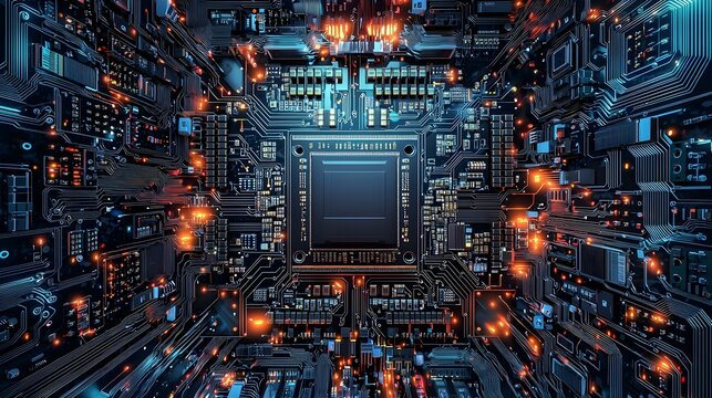 powerful computer processor microchip