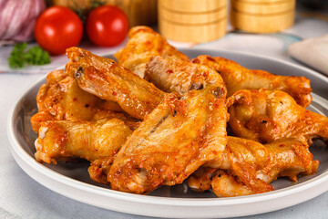 Grilled spicy chili chicken wings
