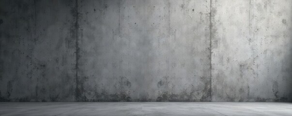 Grey textured concrete wall background with industrial lighting, concrete, background, interior