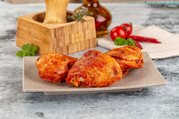 Baked marinated crispy chicken tighs