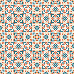 Islamic Geometric Ornament on Pastel Flat Color Theme