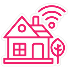Vector Design Smart House Icon Style