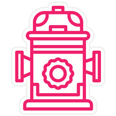Vector Design Hydrant Icon Style