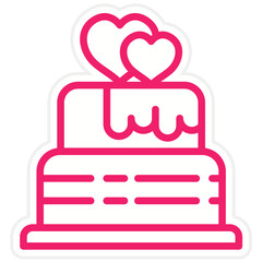 Vector Design Cake Icon Style