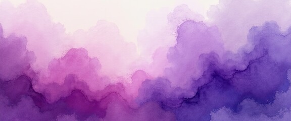 Obraz premium Abstract Purple and Pink Watercolor Cloud Background