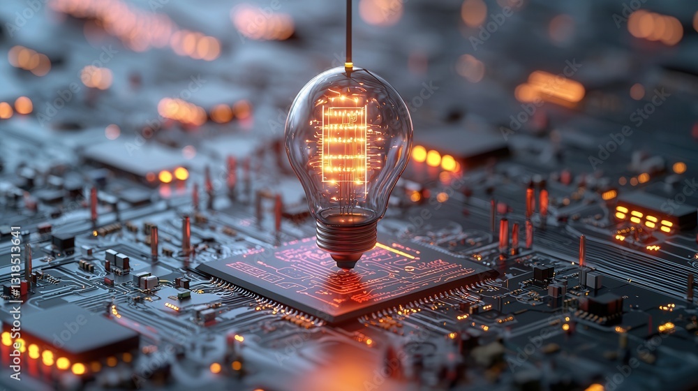 Poster intricate cybernetic brain visualization showcasing interconnected digital circuitry a futuristic ab