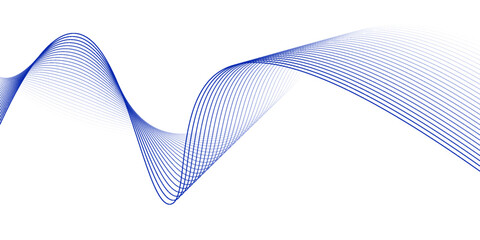 Fototapeta premium Abstract blue lines for website banner and brochure Curve flow motion illustration Smoke design Vector lines Modern background design.