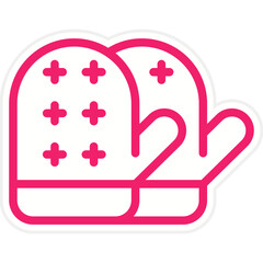 Vector Design Oven Mitt Icon Style