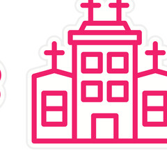 Obraz premium Vector Design Church Icon Style