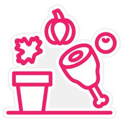 Vector Design Thanksgiving Icon Style
