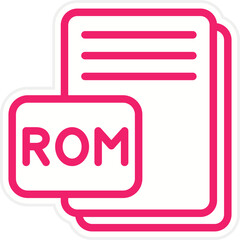 Vector Design ROM Icon Style