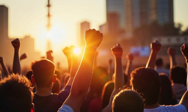 Power & Resistance: Raised Fist in the Air for Protest