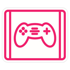 Vector Design Tablet Game Icon Style