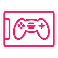 Vector Design Mobile Gaming Icon Style