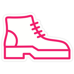 Safety Boot Vector Design Icon Style