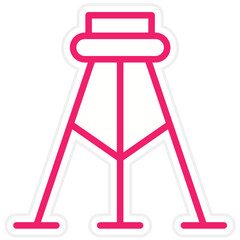 Surveyor's Tripod Vector Design Icon Style
