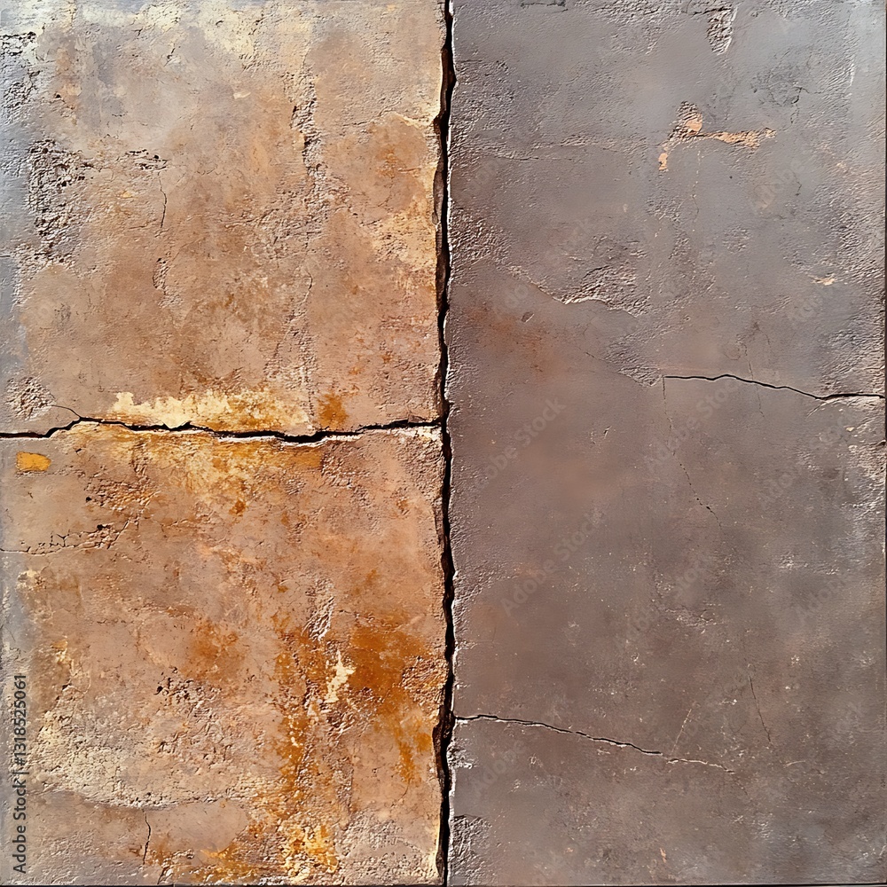 Poster textured brown and gray surface with cracked patterns and weathered appearance for stylish backgroun