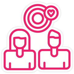 Relationship Goals Vector Design Icon Style