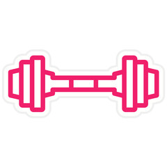 Dumbbell Vector Design Icon Style