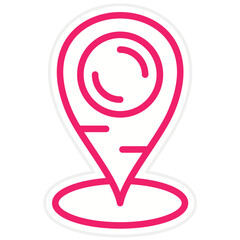 Geofence Vector Design Icon Style