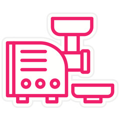 Vector Design Meat Grinder Icon Style