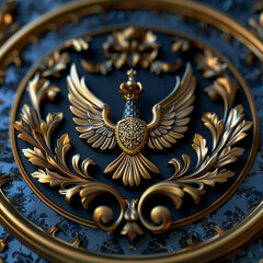 Obraz premium antique clock on the wall of the church