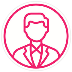 Vector Design Profile Icon Style