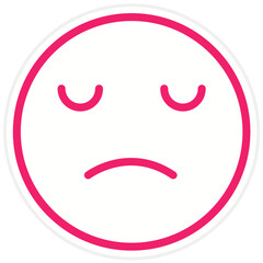 Vector Design Upset Icon Style