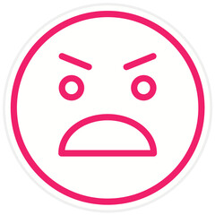 Vector Design Yelling Icon Style