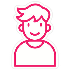 Vector Design Student Icon Style