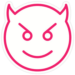 Vector Design Devil Icon Style