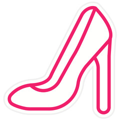 Vector Design High Heels Icon Style