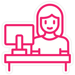 Vector Design Information Desk Icon Style
